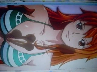 Nami cum tribute (One Piece)