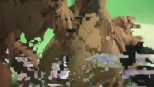 Sexy Blonde Slut with Great Tits Sucks Cock and Rides a Dick in the Green