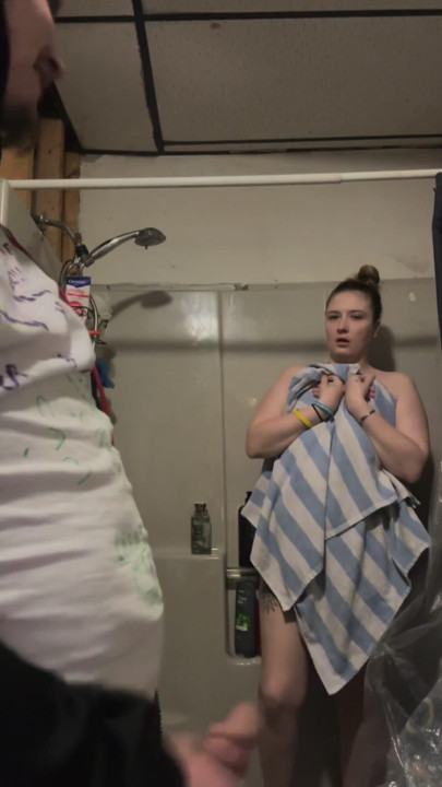 Caught stepsis in shower | Clip 1