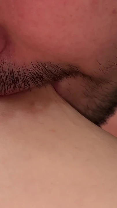 Captivating moment from "Breastfeeding for my grown bearded man"