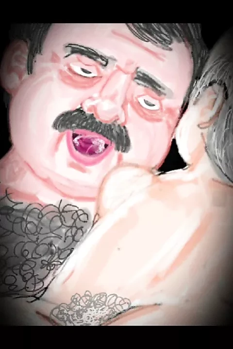 Sex daddy and bear with moustache