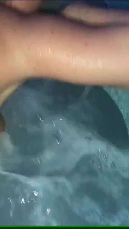 Shared Wife Luna Public Spa Bathroom Blowjob and Intense Hardcore Anal in the Jacuzzi | Clip 2