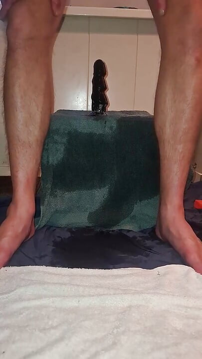 Hot Solo Male Riding His Toy Till Orgasm