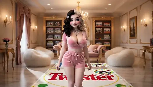 Rich girl Crystal invited to play Twister and was fucked by a stranger