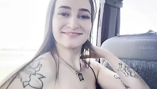 Blowjob in the bus (She got turned on and gave me a blowjob on the bus)