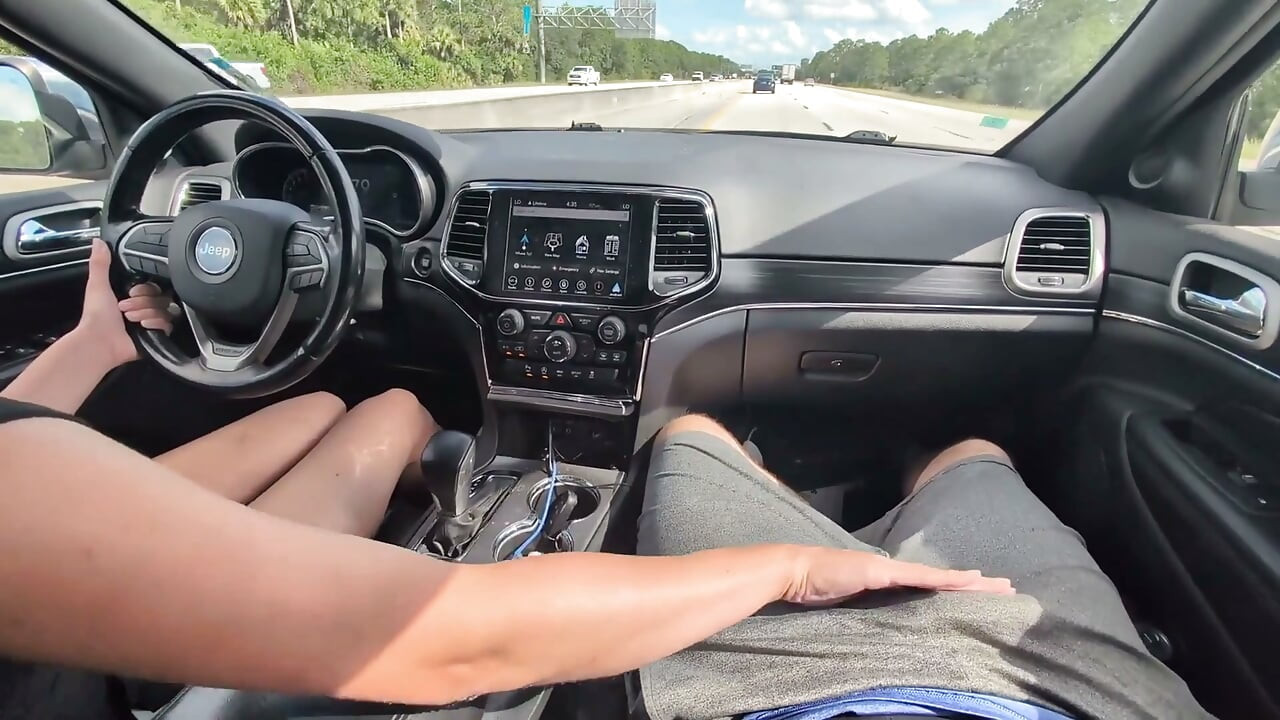 Cumshot All Over Car From Handjob
