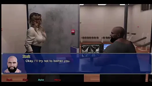 The office wife #2 Simon keeps looking up Stacy's skirt.