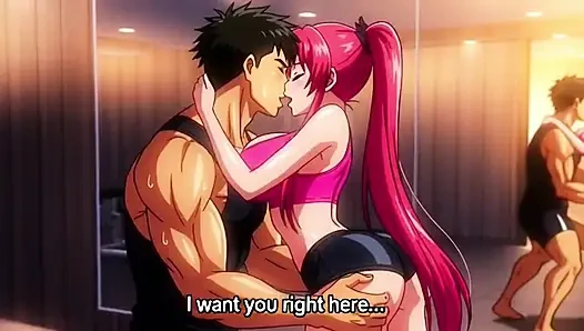 Pelatih gym merayu payudara dan pantat besar alami milf