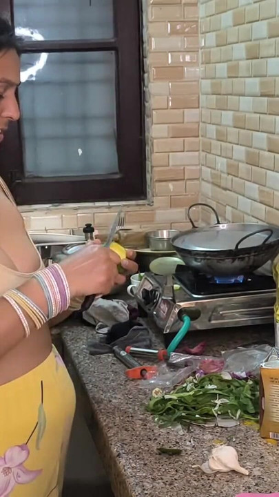 Iconic moment from "Cooking sex in kitchen"