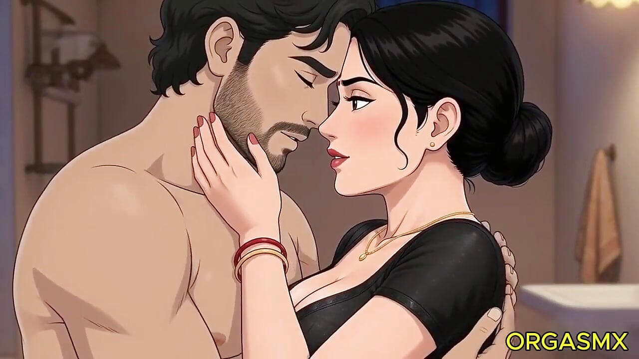 Desi sexy koupelna vášnivé setkání se smyslnou vesnickou manželkou