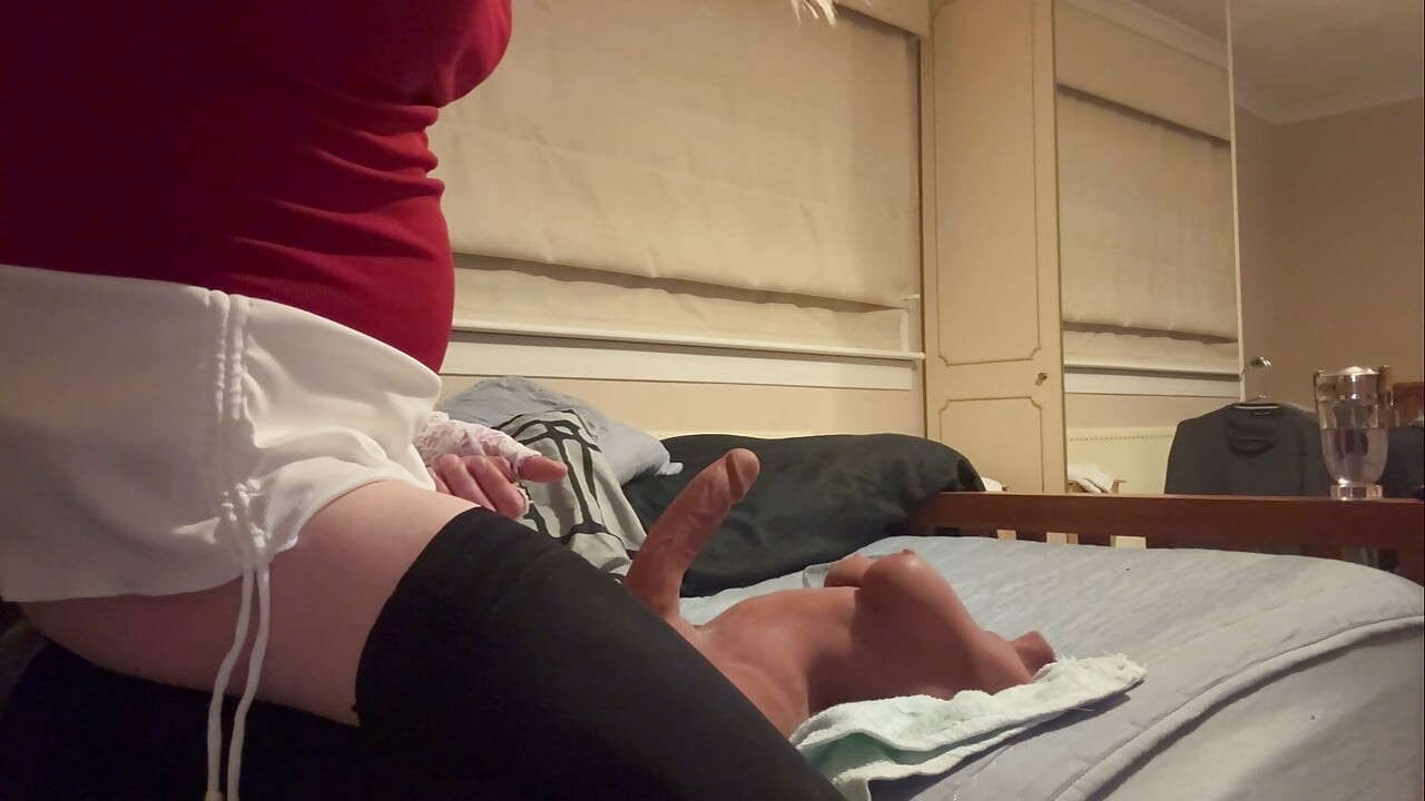 prostate_play - crossdresser with BBC trans doll