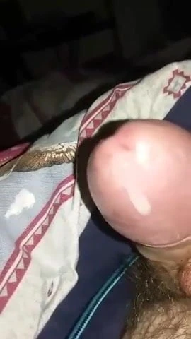 Cumming slowly so it runs down my head.