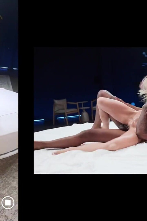 Supruga fit plavuša zgodna žena Cassie Bender dobija creampie od velikog crnog kurca ispred muža