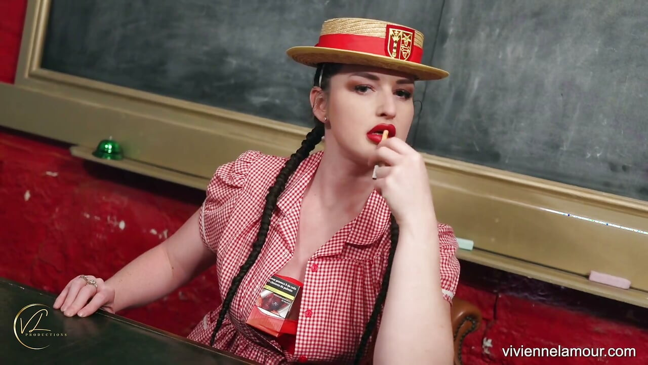 Smoke with Me - Vivienne L'amour's Smoky Seduction: POV Classroom Domination JOI