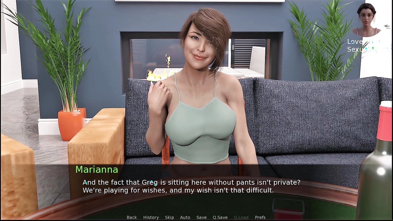 Împărțind logodnica mea 3 ne-am dus la Greg și Marianna și este sexy Strip Poker