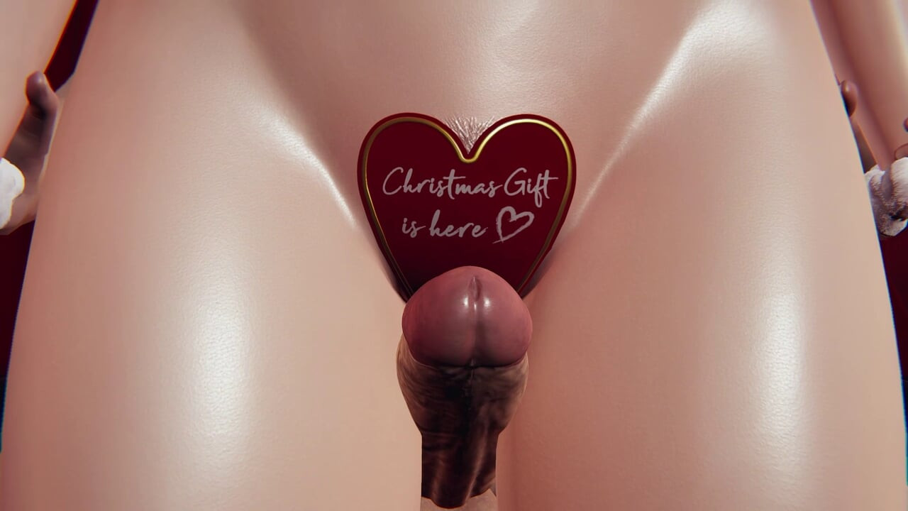 Ekskluzivni božićni hentai: zgodna anime devojka u POV missionary, analno jebanje sa strane stola i divlja uska 3D animacija