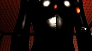 Black लेटेक्स में मालकिन - देखने का बिंदु काउगर्ल