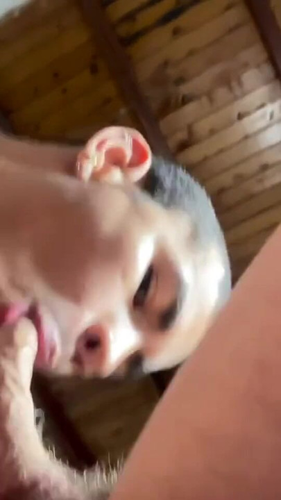 Captivating moment from "Sucked the Cock of a 19-year-old Colombian White Top"
