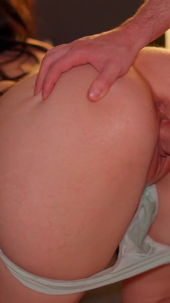 Jaw-dropping moment from "Kinky Rubbing Stepsister's Ass and Panties! Creampie Doggystyle"