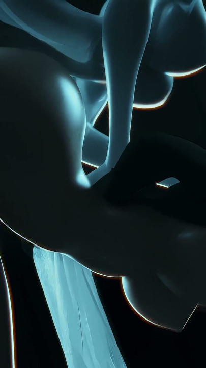 Riley the Ghost Gal Fucked by Futanari Big Dick Silver Lady - 3D Animation