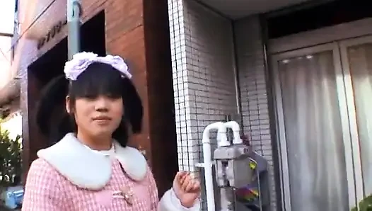 Japanese teen lets this man fuck her tight pussy