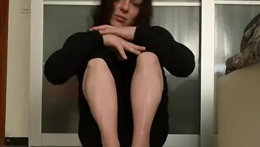 my sexy legs..all to lick..before fucking me