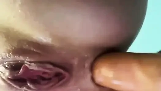 Anal Fucking Close up. Double Penetrating with Huge Dildo