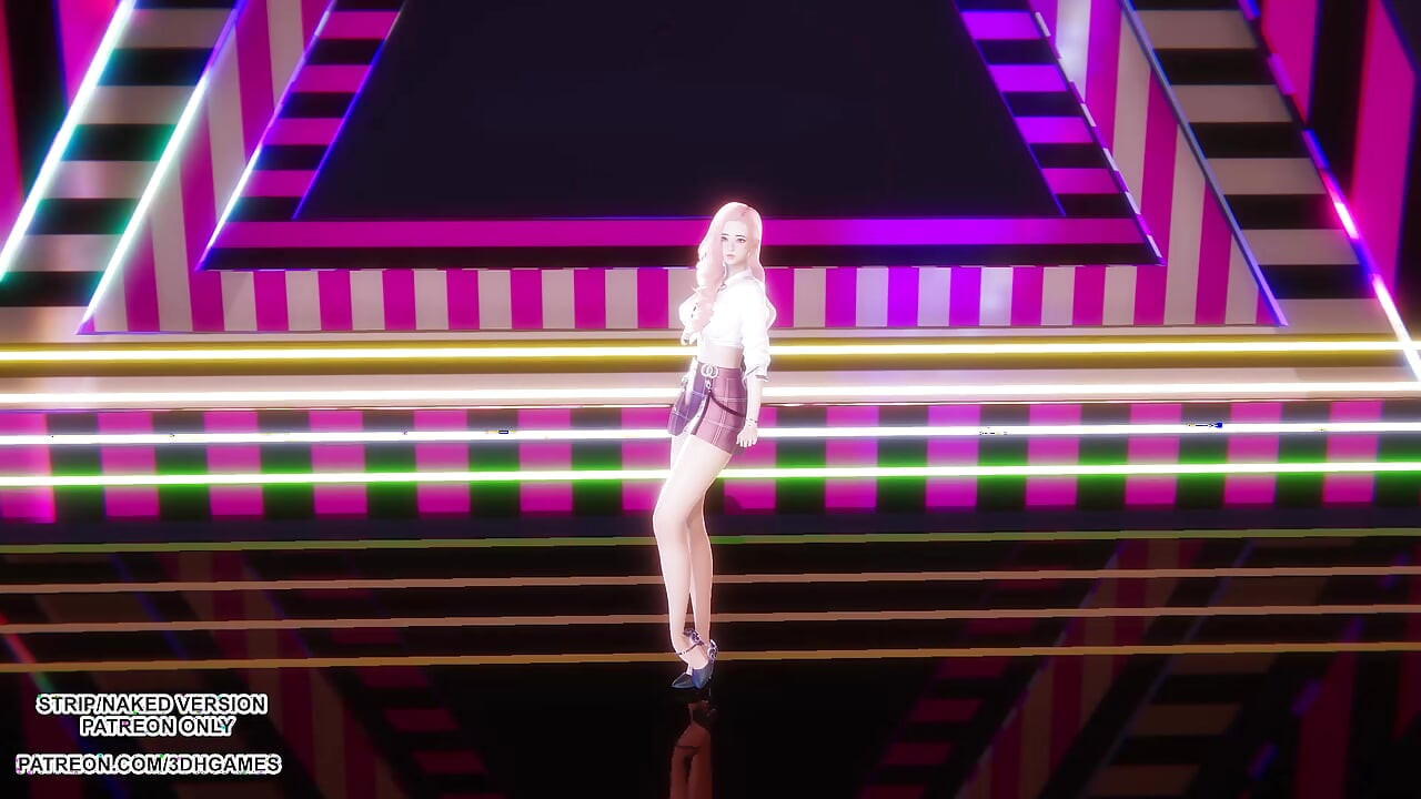 MMD 新手牛仔褲 - 儘快 - Seraphine 性感Kpop舞蹈 英雄聯盟無碼 4K 60FPS