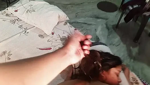 The girl's brother-in-law fucked her with his thick cock. He pulled her hair and fucked her doggy style.