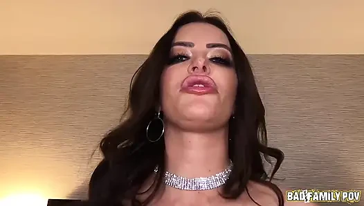 BadFamilyPOV - busty MILF sucks and fucks her step son to maintain her lies