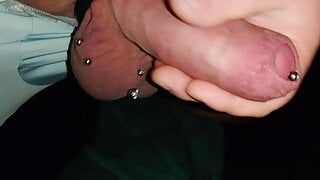 Big Cock pierced balls