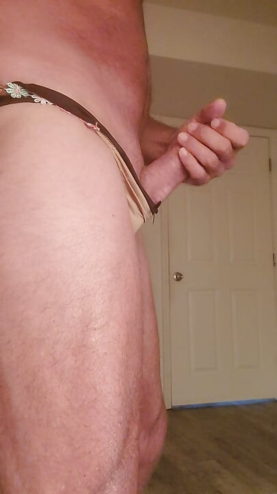 Cumming in my satin panties.