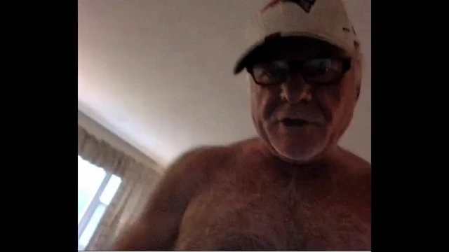 grandpa stroke on webcam