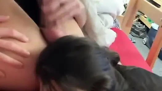 Francesca Palma 2 büyük yarakla eğleniyor
