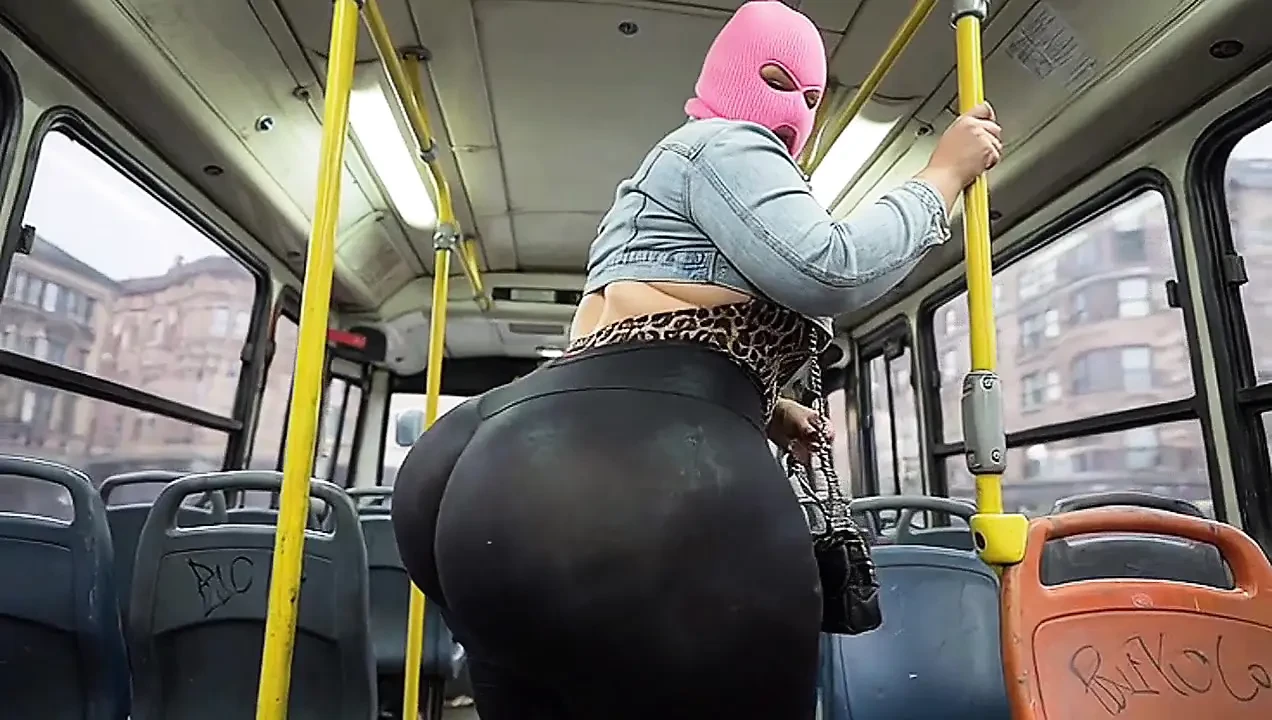 "Masked Guy Grabs BBW's Huge Ass in Public Bus - Risky Tease"