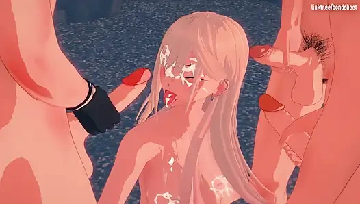 Марин Китагава - Три Красавца В Убежище На Пляже