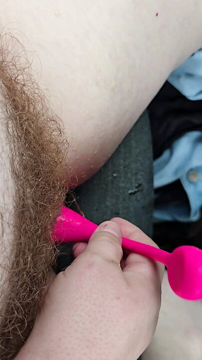 Dirty Whore Toys Her Cunt To Squirting Orgasm In Random Parking Lot.