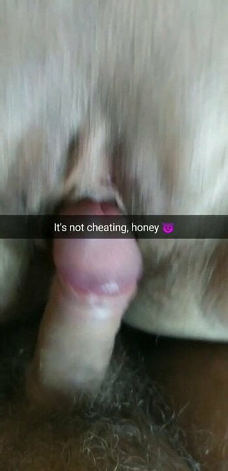 It’s not cheating! His cock just rubbed my pussy a little!