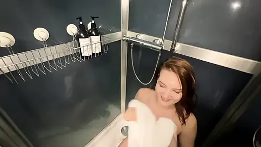 Locked in the Shower: Stepbrother Fucks Me Secretly
