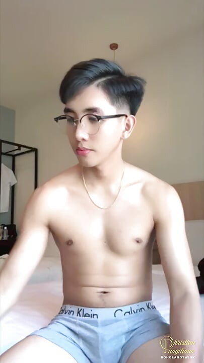 Filipino Boy Oiled Body, Nude Tiktok Dance, Playing with Ass Toys Until He Cum