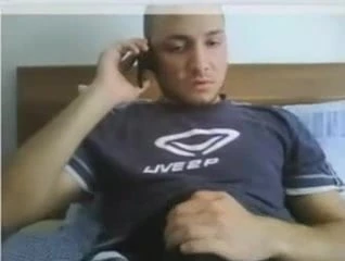 horny turkish man play his cock