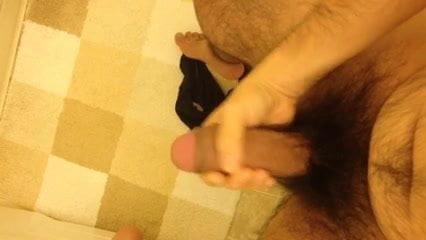 Jerking off in the bathroom