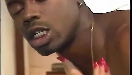 Interracial white slut riding a black schlong
