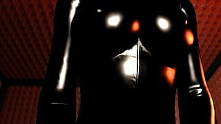 Mistress in Black Latex - POV Cowgirl