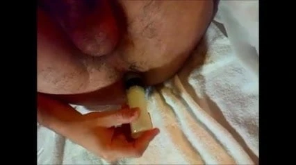 man with dildo and rosebud