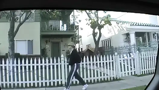 90s Hitchhiker Gets a Huge Facial and a Ride!