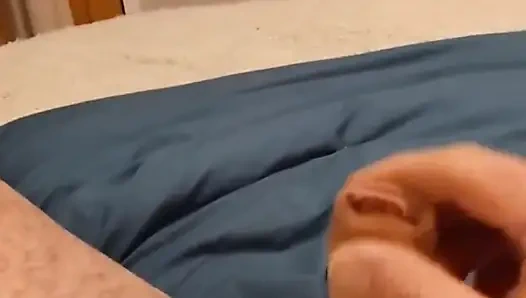 A Voyeuristic Stepmother in Tights Jerks off a Young Man and Receives His Sperm in Her Mouth.