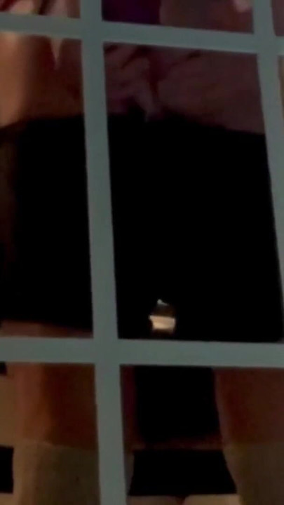 Voyeur style High Heel Gym SLUT Suction Cup Dildo Gym Window | Clip 1