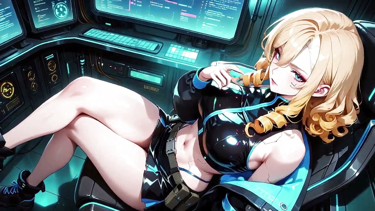 Cyber Awakening: the Blonde Warrior's Secret!