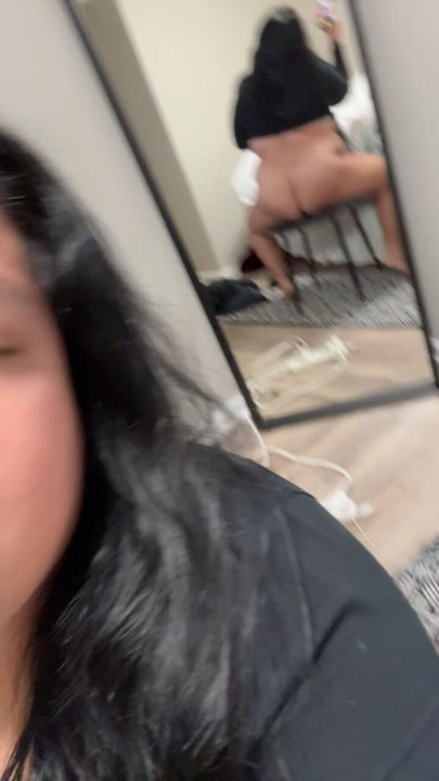 Latina slut riding BBC 10inch dildo for her Daddy